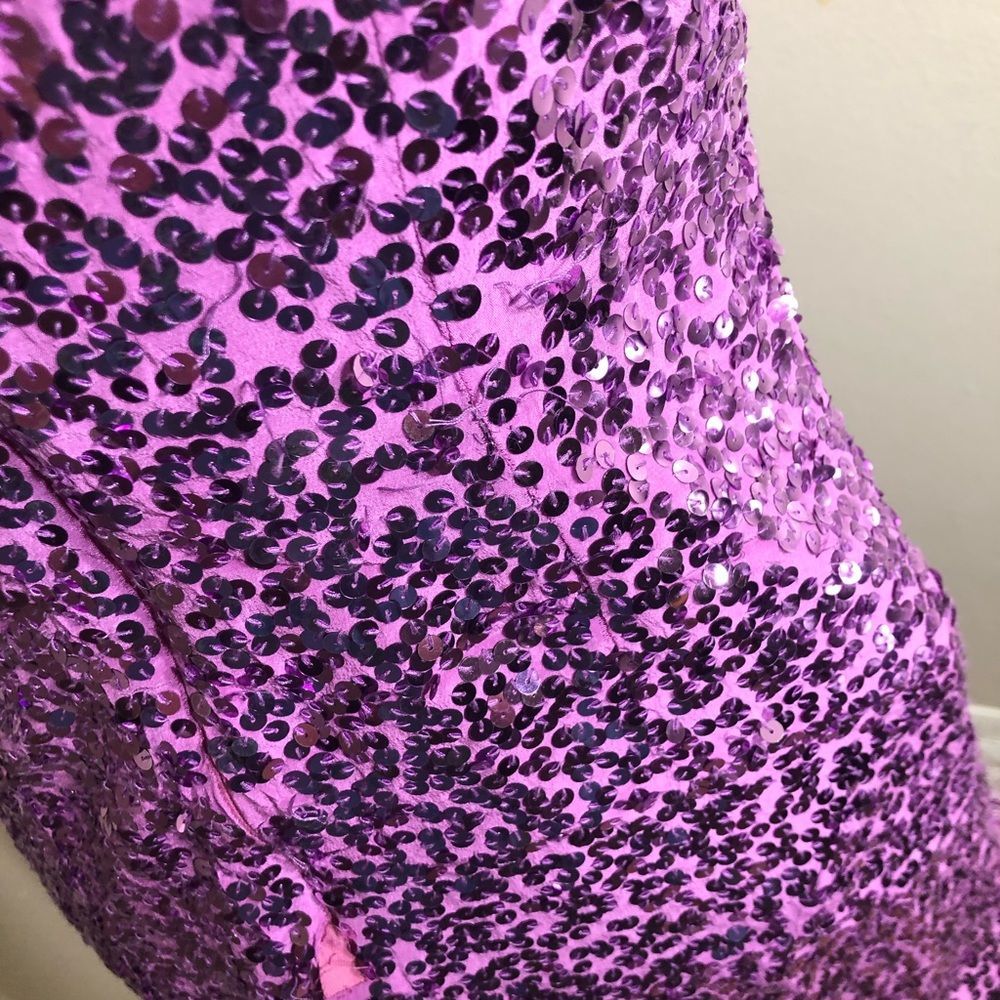 Cache Sequin Spaghetti Strap Mini Dress - image 7